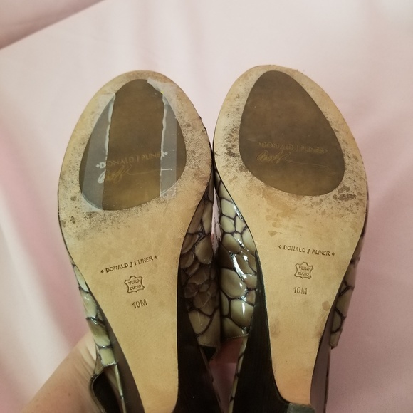 DONALD J PLINER Papina Open Toe Slingback Heels 10 - Picture 8 of 8